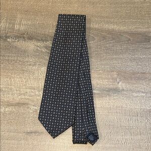 Classic Navy Geometric Tie